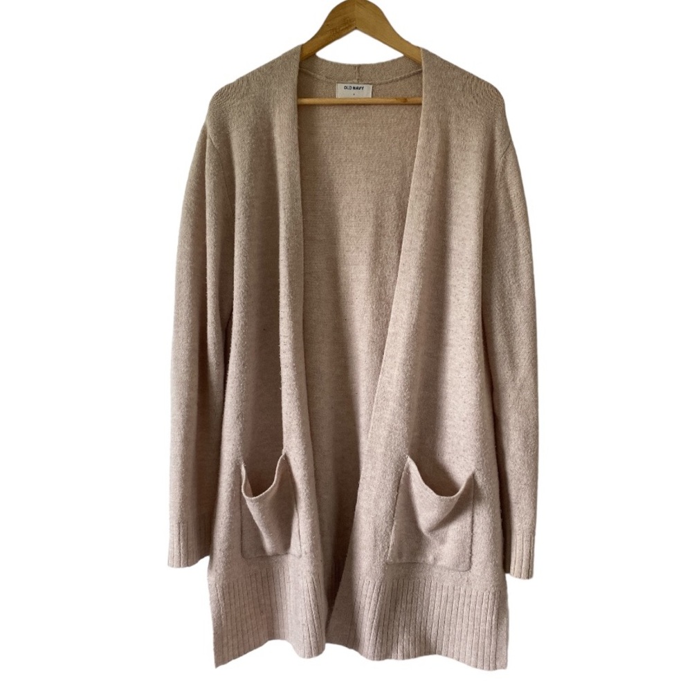 Old Navy Cardigan Cream Tan Beige Brown Long Sleeve